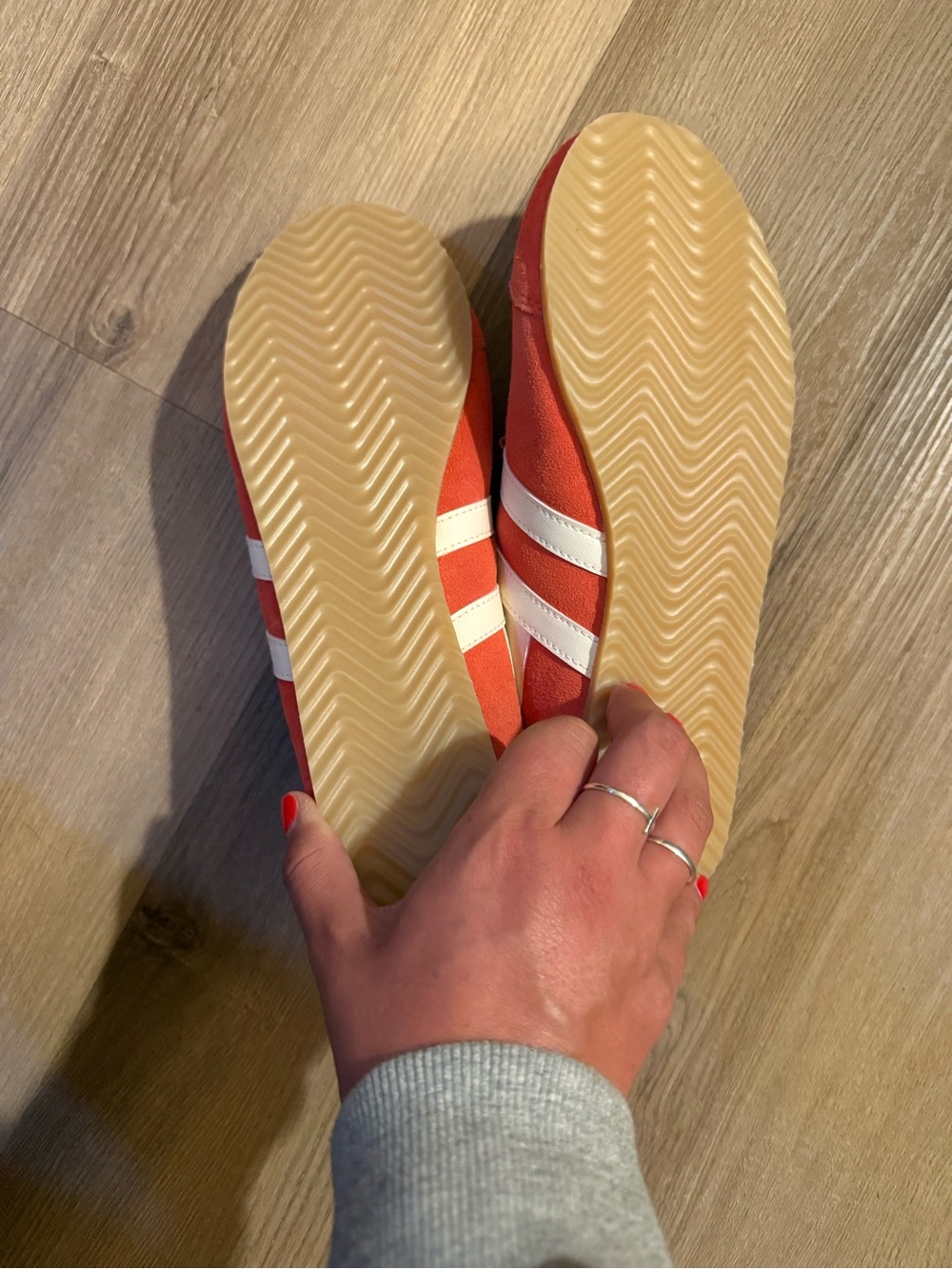 Gola Women's Coral Suede Sneakers with White Stripes - Picture 6 of 13
